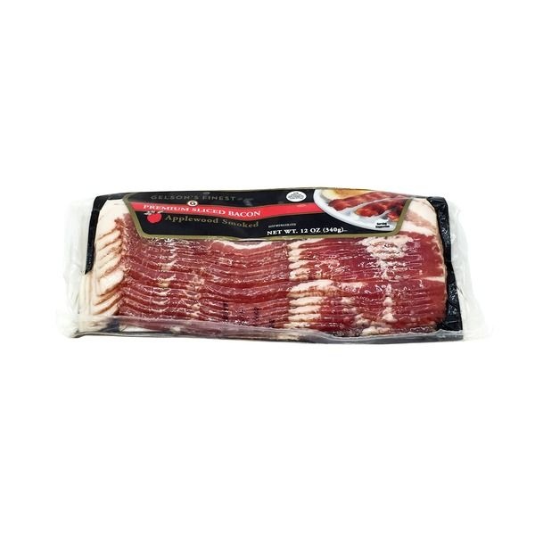 slide 1 of 1, Gelson's Finest Applewood Smoked Premium Sliced Bacon, 12 oz