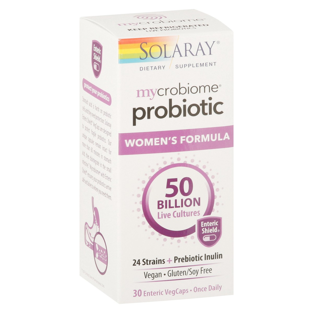 slide 8 of 13, Solaray Mycrobiome Women's Formula Probiotic 30 VegCaps, 30 ct