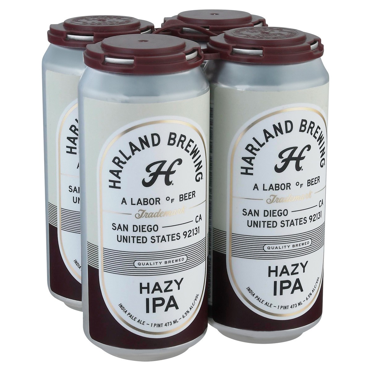 slide 5 of 12, Harland Brewing Hazy IPA Beer 4 ea, 4 ct