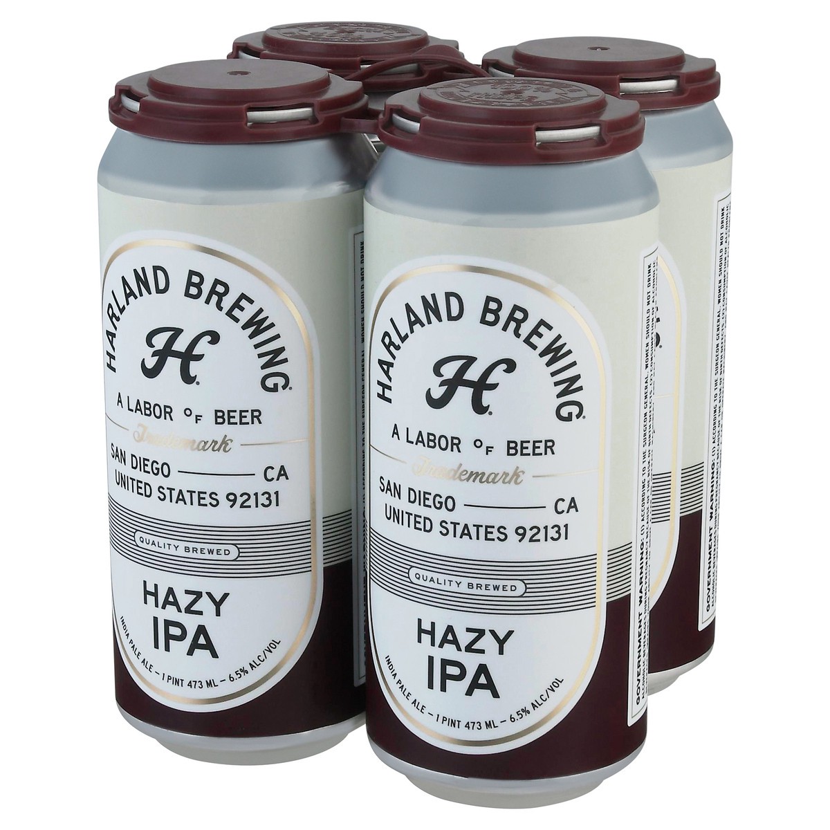 slide 7 of 12, Harland Brewing Hazy IPA Beer 4 ea, 4 ct