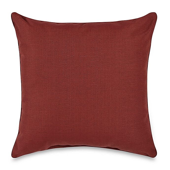 slide 1 of 3, Destination Summer Medford Solid Square Outdoor Throw Pillow - Cherry, 1 ct