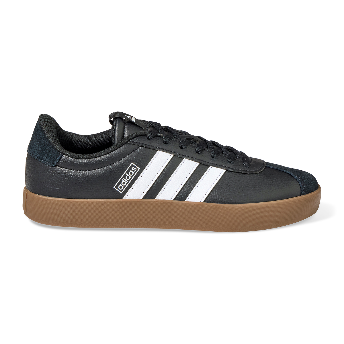 slide 5 of 6, Adidas Men's VL Court 3.0 Shoes, Black/White/Gum, Size 10.5, 1 ct
