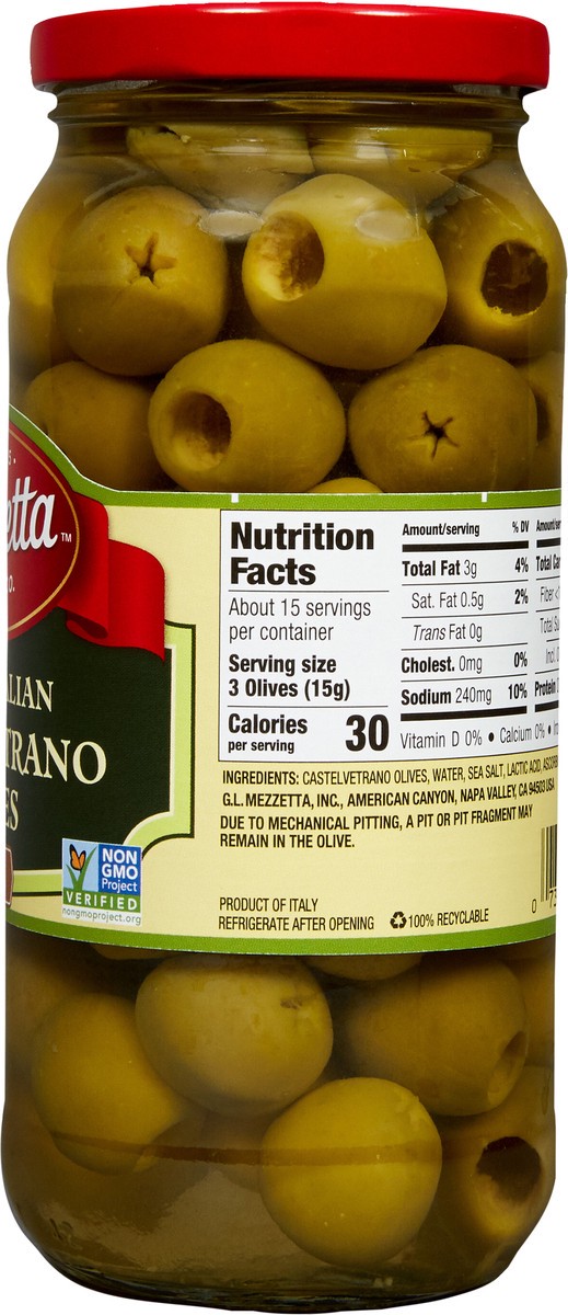 slide 4 of 7, Mezzetta Pitted Italian Castelvetrano Olives, 8 oz Dr. Wt., 8 oz