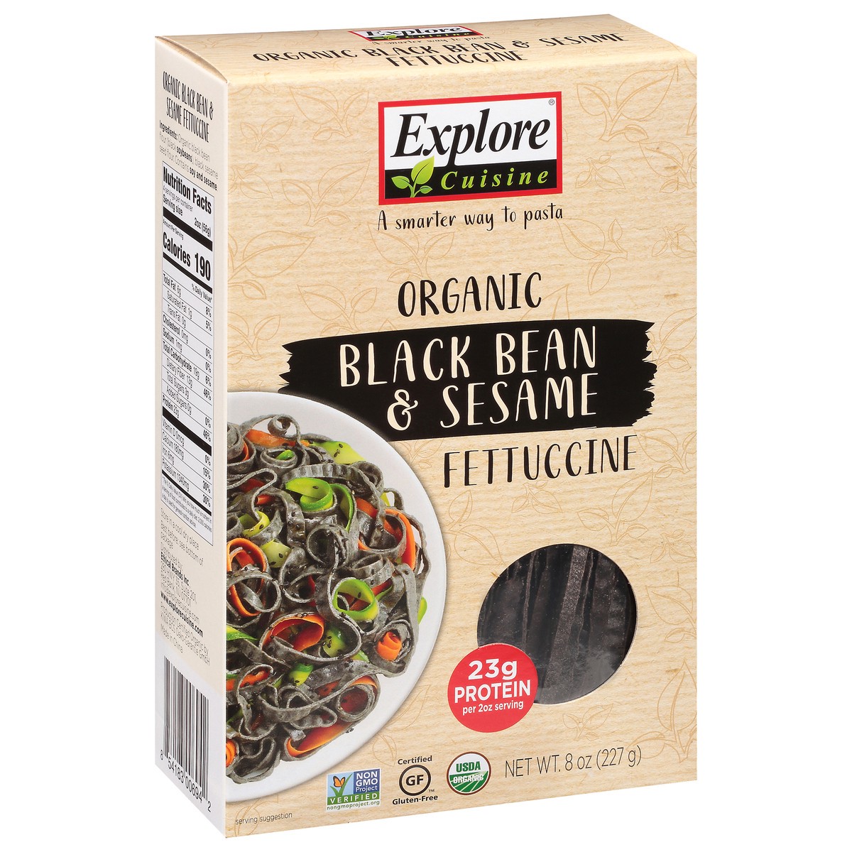 slide 3 of 13, Explore Cuisine Organic Black Bean & Sesame Fettuccine 8 oz, 8 oz