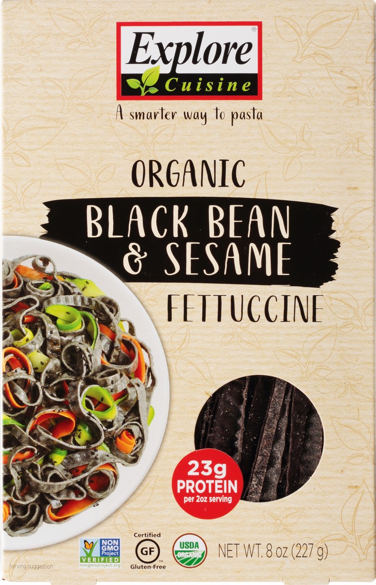 slide 12 of 13, Explore Cuisine Organic Black Bean & Sesame Fettuccine 8 oz, 8 oz