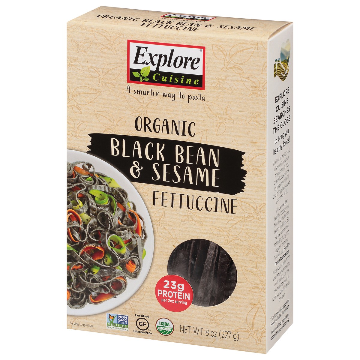 slide 13 of 13, Explore Cuisine Organic Black Bean & Sesame Fettuccine 8 oz, 8 oz