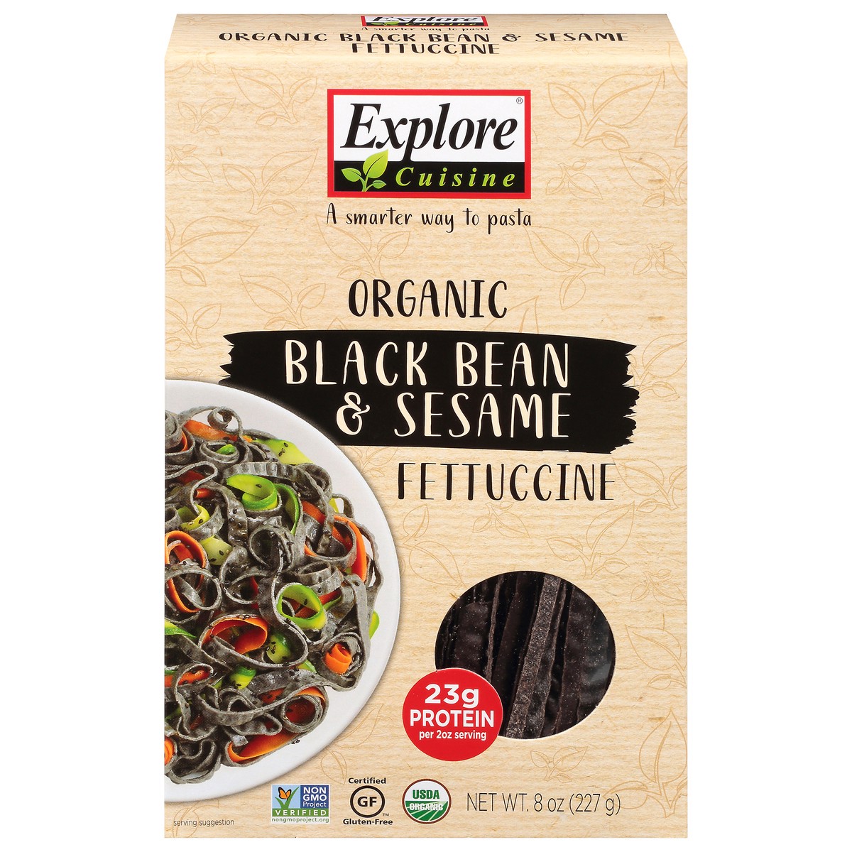 slide 1 of 13, Explore Cuisine Organic Black Bean & Sesame Fettuccine 8 oz, 8 oz