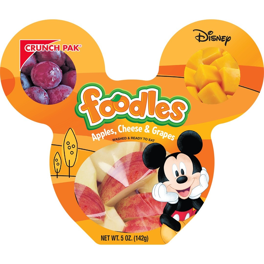 slide 1 of 1, Crunch Pak Disney Foodle Apple and Cheese Snacks, 5 oz