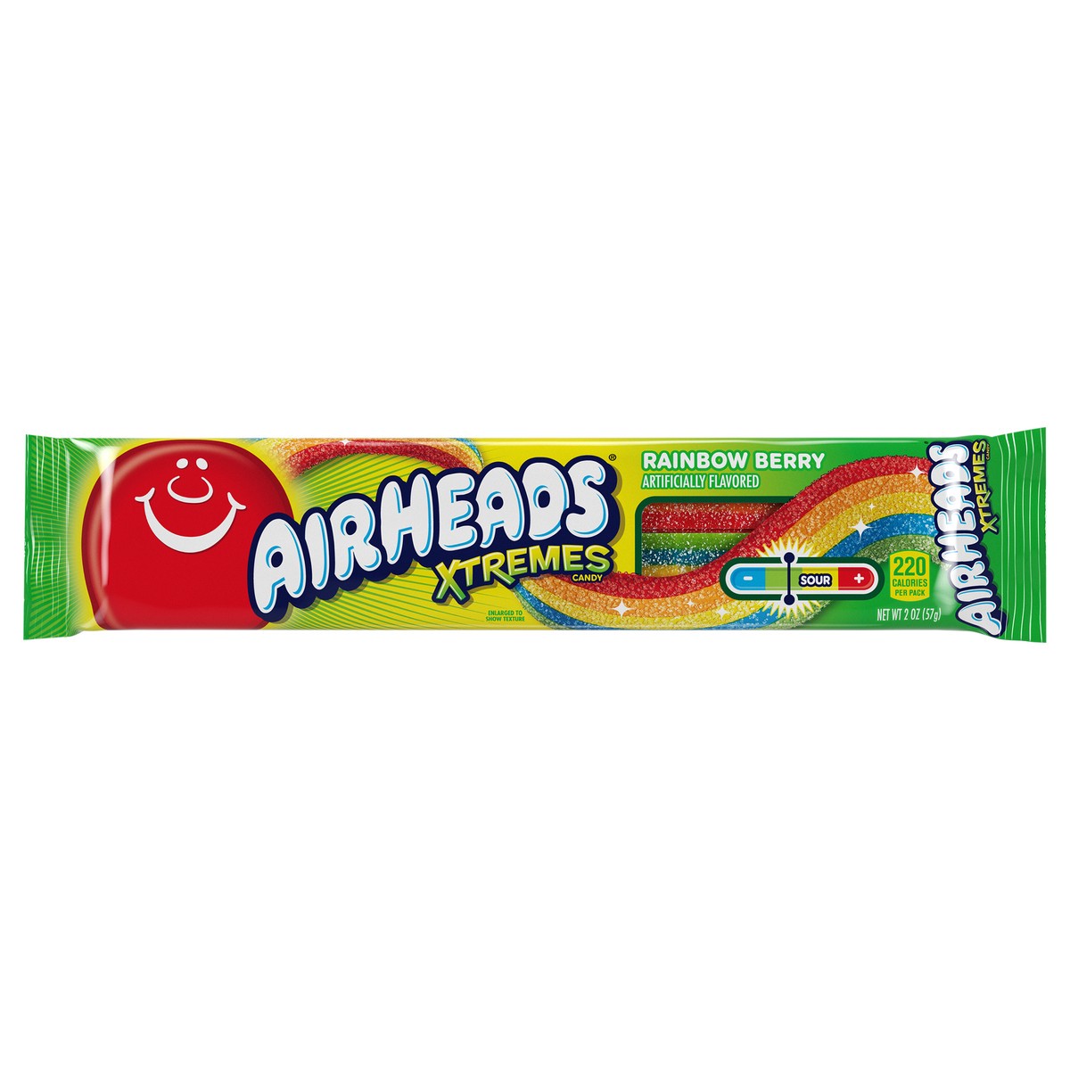 slide 1 of 3, Airheads Xtremes Rainbow Berry Sour Candy, 2 Oz, 1 ct