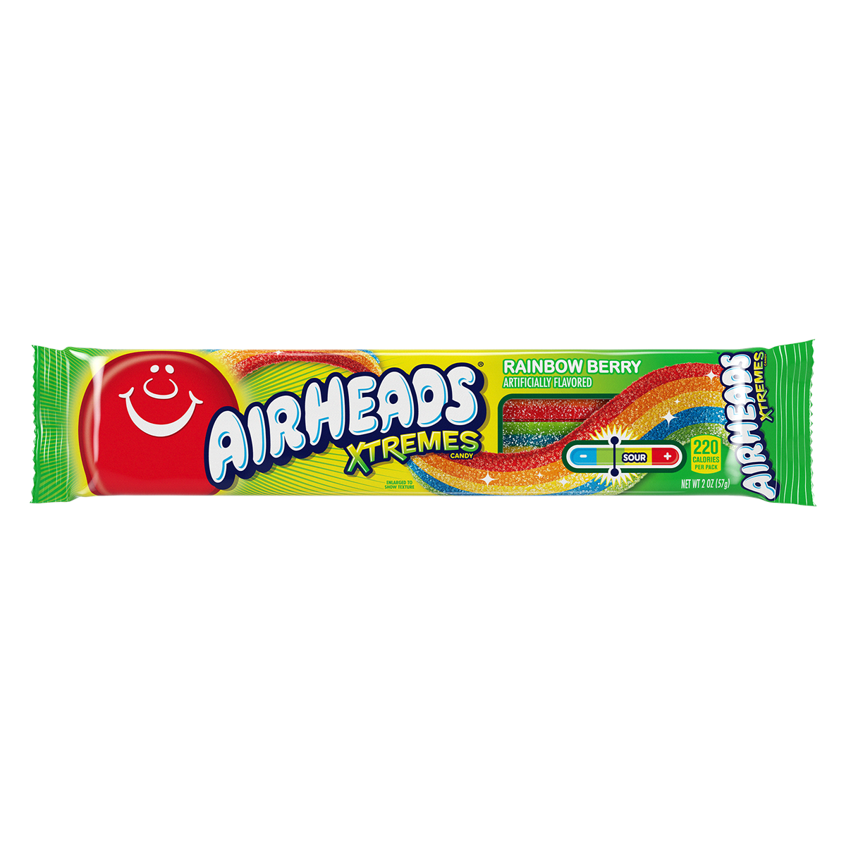 slide 1 of 1, Airheads Xtremes Rainbow Berry Sour Candy, 2 oz