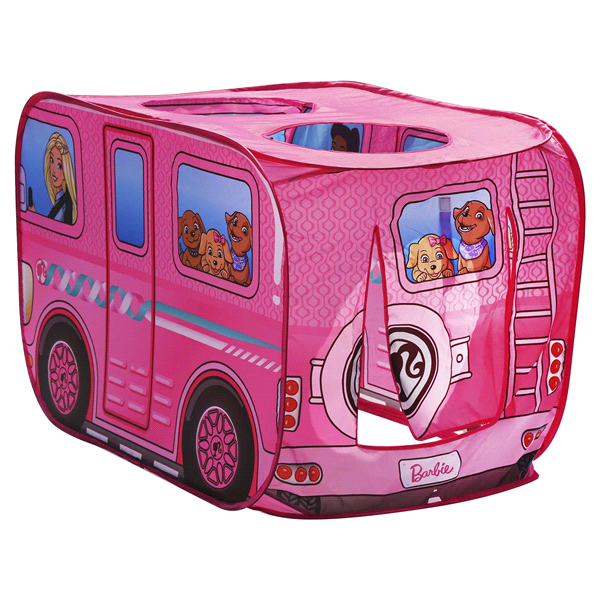 slide 13 of 17, Barbie Dream Camper Pop Up Tent, 1 ct