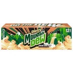 Mtn Dew Dirty Cream Soda Zero Sugar 12-12fz - 12-12 Fz