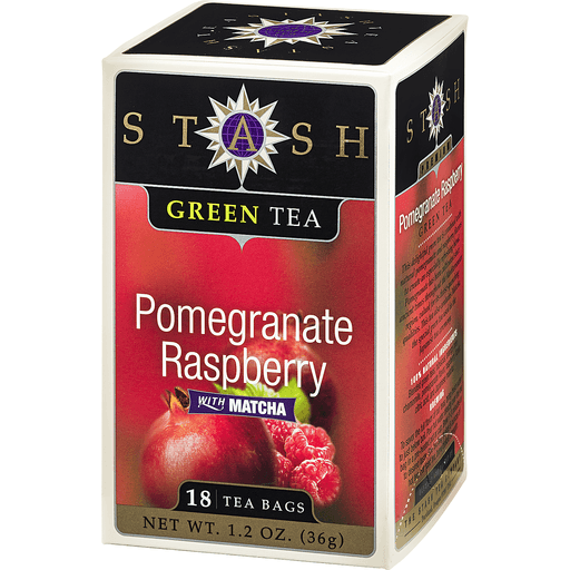 slide 3 of 9, Stash Pomegranate Raspberry Green Tea with Matcha, 1.27 oz