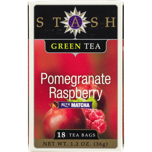 slide 4 of 9, Stash Pomegranate Raspberry Green Tea with Matcha, 1.27 oz