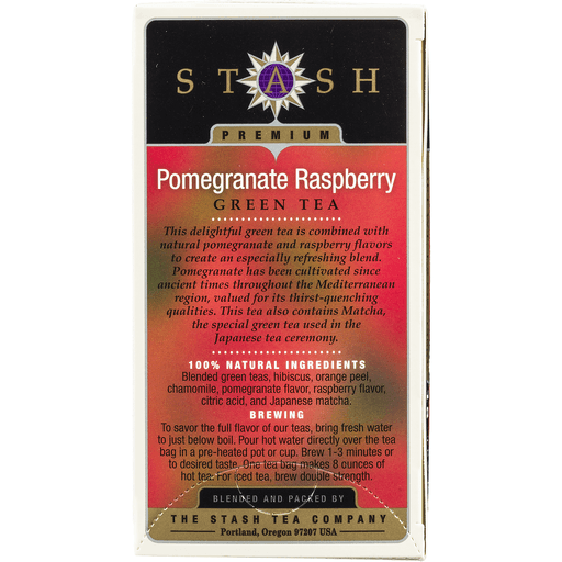 slide 6 of 9, Stash Pomegranate Raspberry Green Tea with Matcha, 1.27 oz