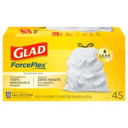 Glad Force Flex Drawstring 13 Gallon 45ct