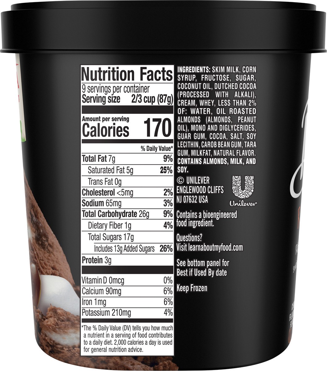 slide 5 of 9, Breyers Frozen Dairy Dessert Rocky Road, 48 oz, 48 oz