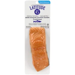 Latitude 45 Hot Smoked Traditional Salmon, 4 oz