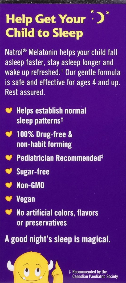 slide 8 of 9, Natrol Kids Fast Dissolve Melatonin 1 mg, Dietary Supplement for Restful Sleep, Sleep Tablets for Kids, 30 Strawberry-Flavored Melatonin Tablets, 30 Day Supply, 30 ct