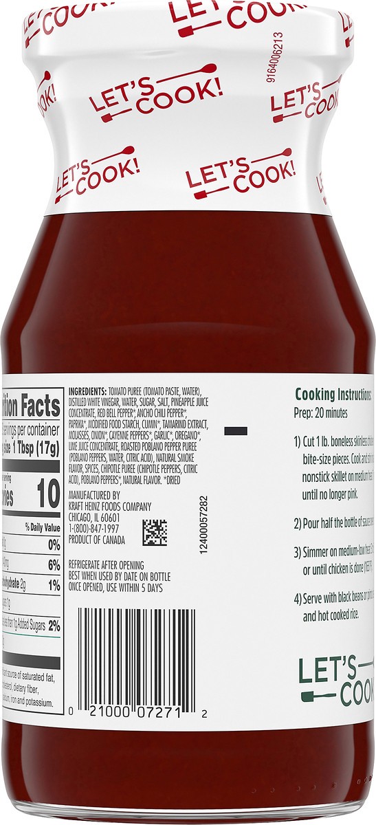 slide 13 of 14, Food Network Kitchen Inspirations Mexican Style Adobo Cooking Sauce, 17 fl oz Bottle, 17 oz