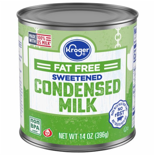 slide 1 of 4, Kroger Fat Free Sweetened Condensed Milk, 14 oz