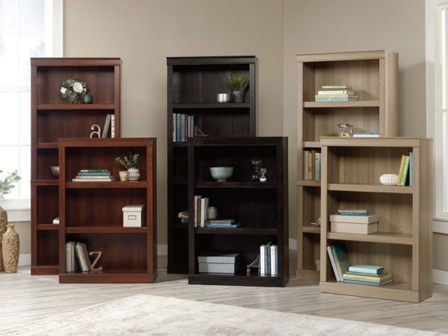 slide 10 of 10, Realspace 45"H 3-Shelf Bookcase, Spring Oak, 1 ct