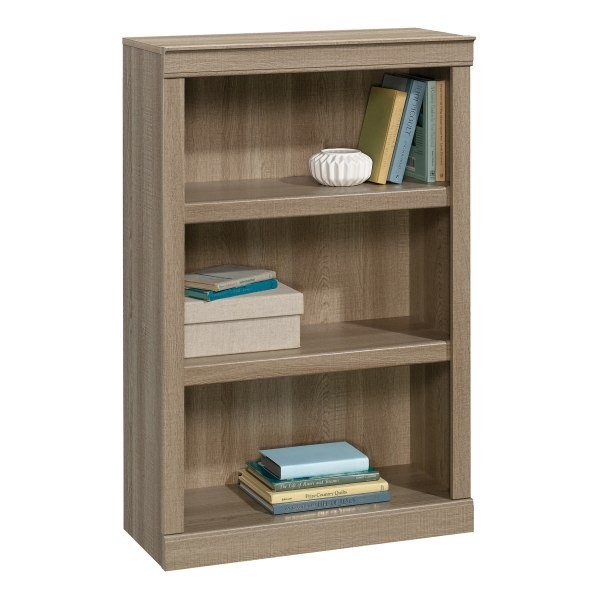 slide 1 of 10, Realspace 45"H 3-Shelf Bookcase, Spring Oak, 1 ct