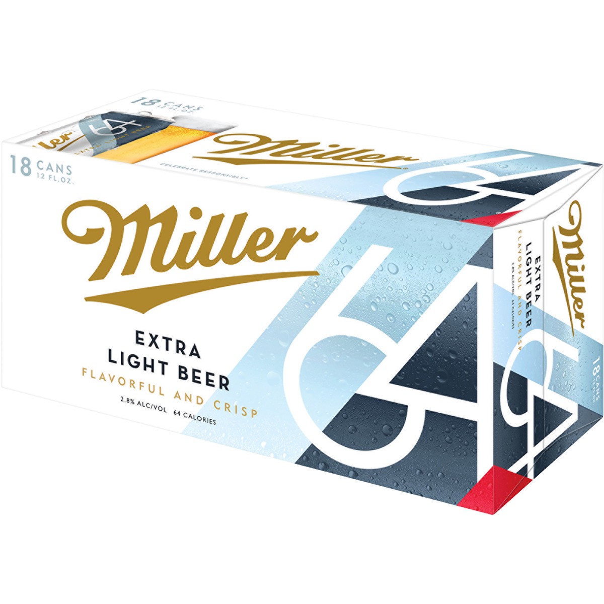 slide 5 of 5, MILLER64 Premium Light Beer, 18 ct; 12 oz