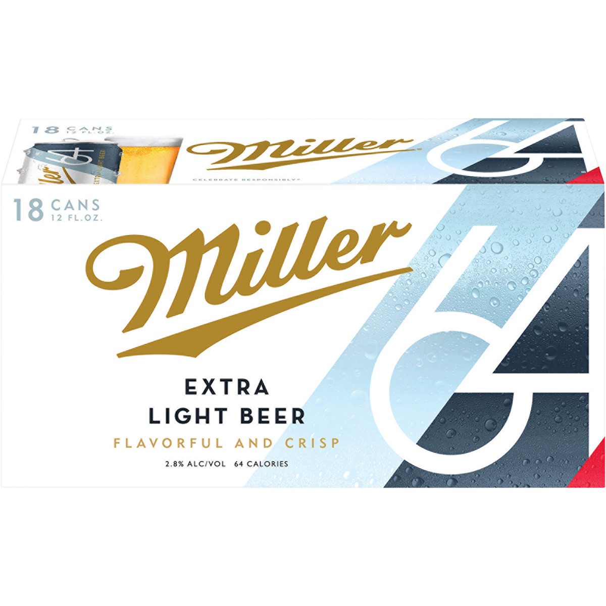 slide 3 of 5, MILLER64 Premium Light Beer, 18 ct; 12 oz