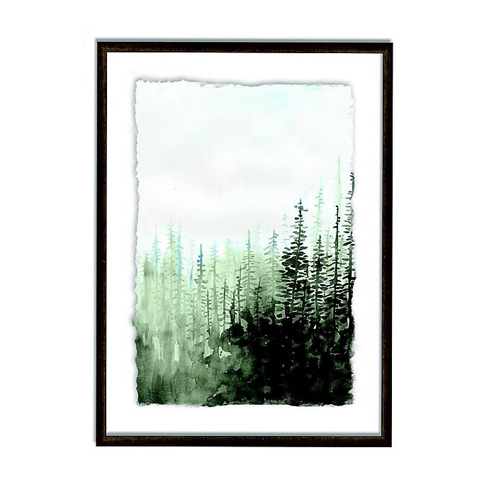 slide 1 of 1, Designs Direct Woods Framed Deckled Print Wall Art, 27 in x 20 in