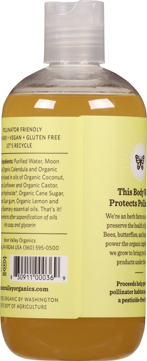 slide 12 of 13, Moon Valley Organics Lemon Rosemary Herbal Body Wash 12.9 fl oz, 12.9 fl oz