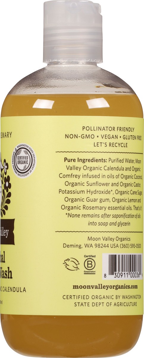 slide 7 of 13, Moon Valley Organics Lemon Rosemary Herbal Body Wash 12.9 fl oz, 12.9 fl oz