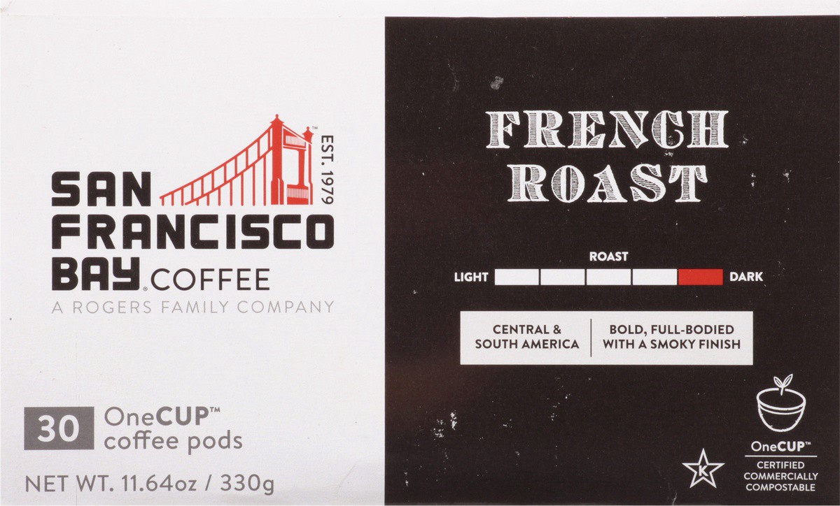 slide 9 of 9, SF Bay Coffee Pods Dark Roast French Roast Coffee - 30 ct, 30 ct