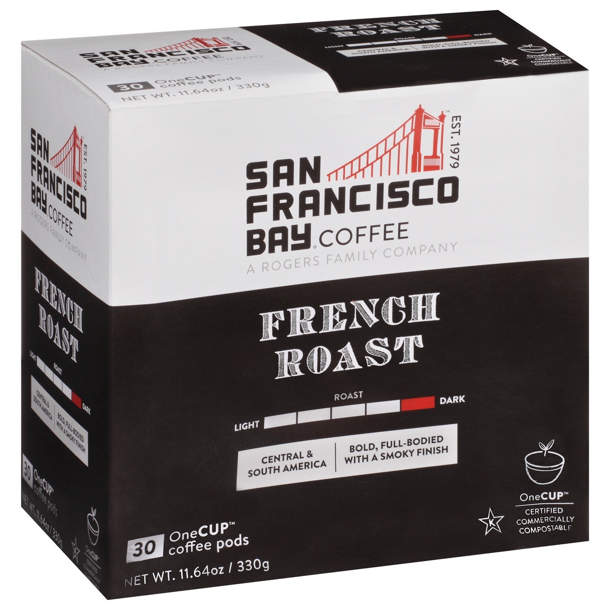 slide 1 of 1, SF Bay Coffee French Roast Single Serve Coffee Cups, 30 ct