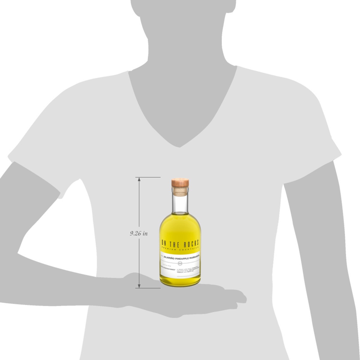 slide 7 of 9, On The Rocks Tres Generaciones Jalapeno Pineapple Margarita Ready to Drink Cocktail 750 ml, 750 ml