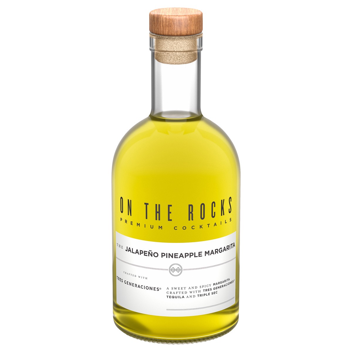 slide 6 of 9, On The Rocks Tres Generaciones Jalapeno Pineapple Margarita Ready to Drink Cocktail 750 ml, 750 ml