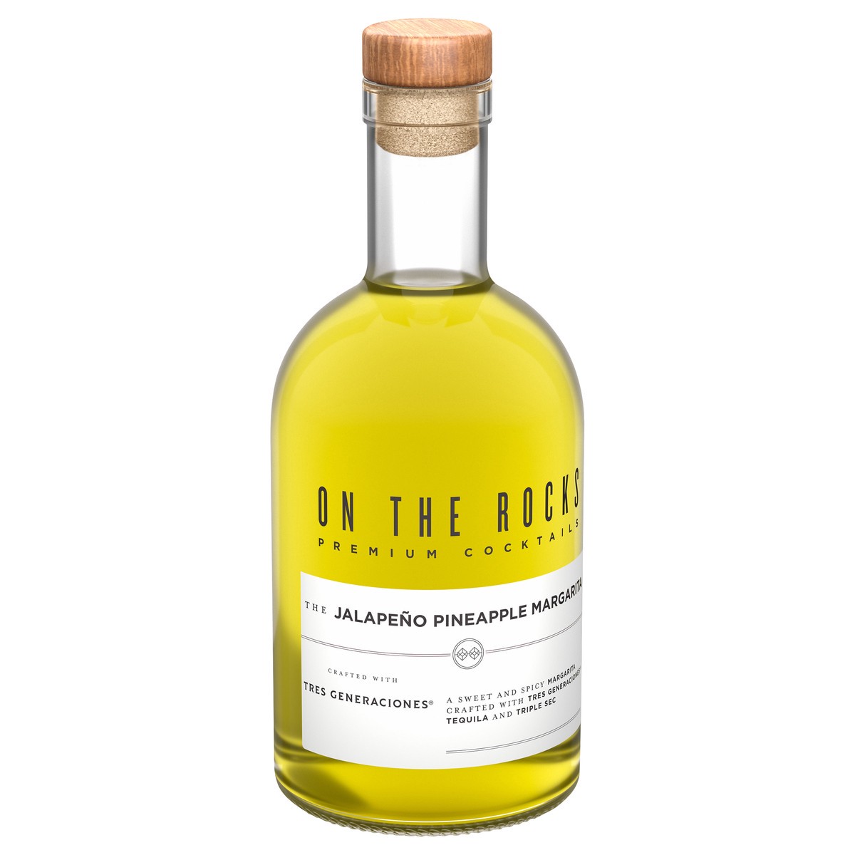 slide 5 of 9, On The Rocks Tres Generaciones Jalapeno Pineapple Margarita Ready to Drink Cocktail 750 ml, 750 ml