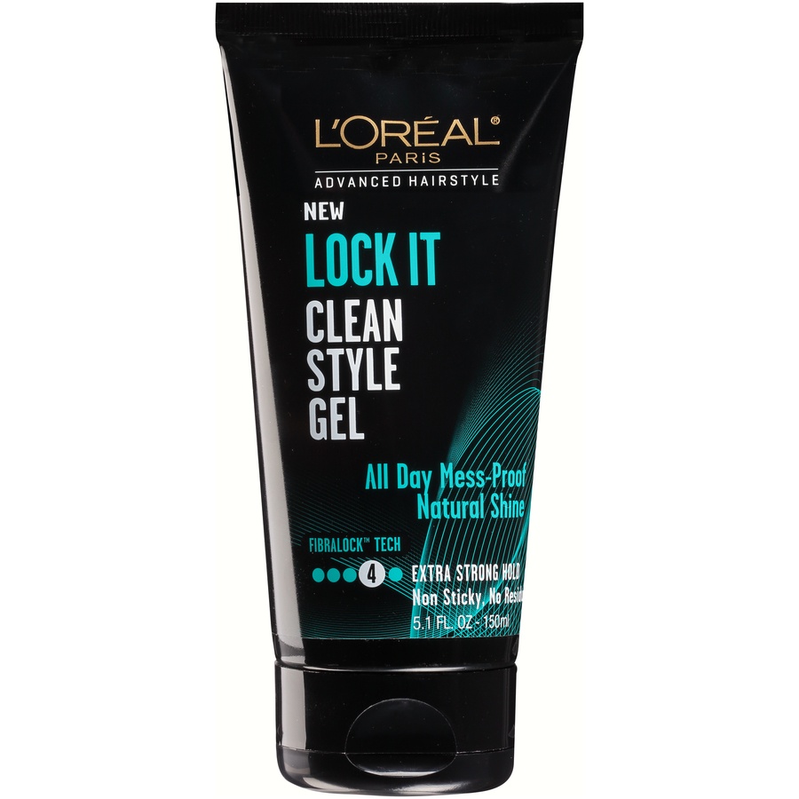 slide 1 of 5, L'Oréal Paris Advanced Hairstyle Lock It Clean Style Gel, 5.1 oz