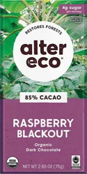 Alter Eco Choc Bar 85Cacao Rspbry 2.65 O