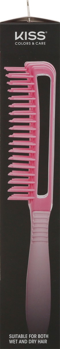 slide 5 of 9, KISS Colors & Care Glide & Define Non-Slip Detangling Brush, 1 ct