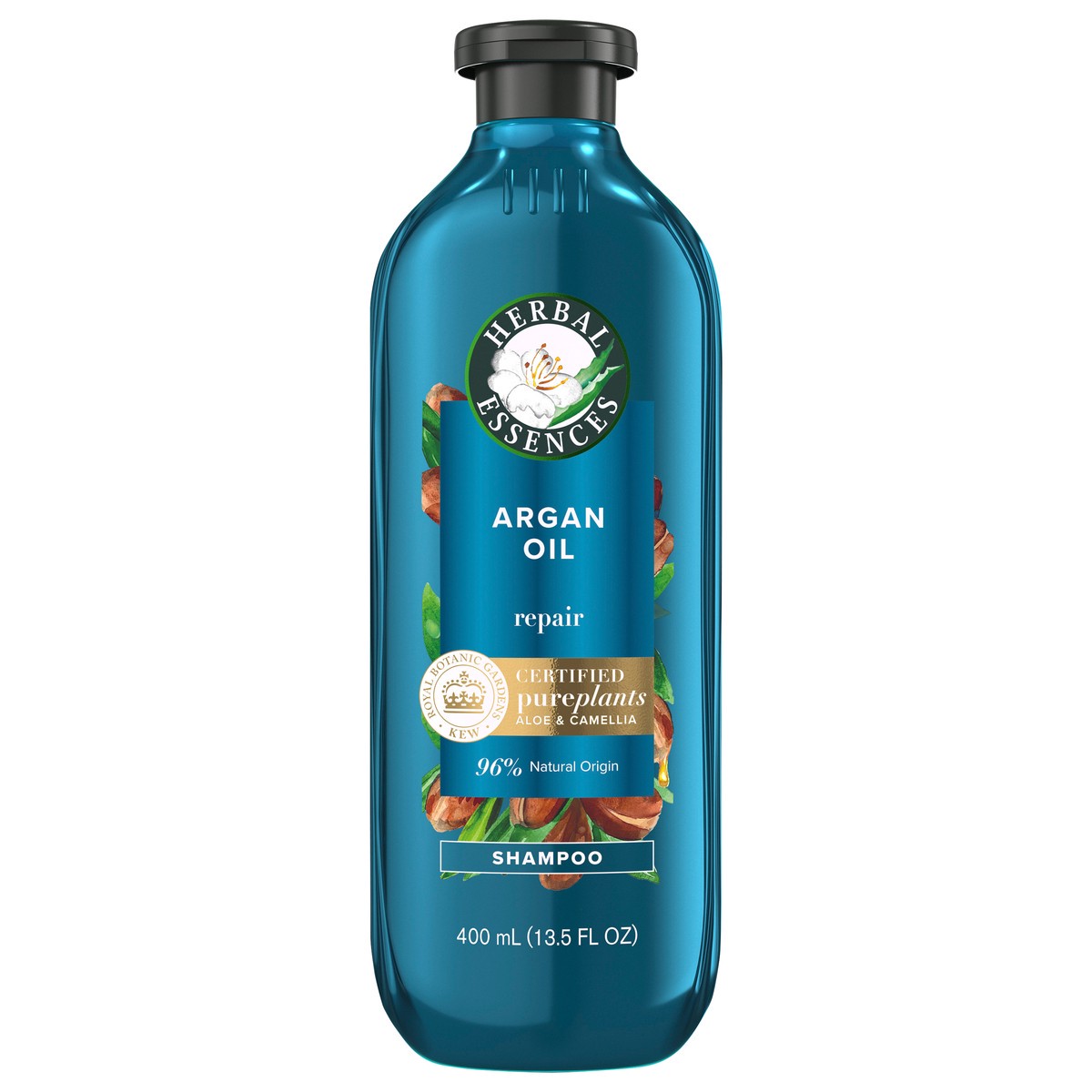 slide 1 of 3, Herbal Essences Argan Oil Paraben Free Shampoo, Hair Repair, 13.5 fl oz, with Certified Camellia Oil and Aloe Vera, For All Hair Types, Especially Damaged Hair, 13.5 fl oz