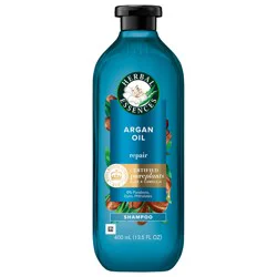 Herbal Essences Argan Oil Paraben Free Shampoo, Hair Repair, 13.5 fl oz, with Certified Camellia Oil and Aloe Vera, For All Hair Types, Especially Damaged Hair