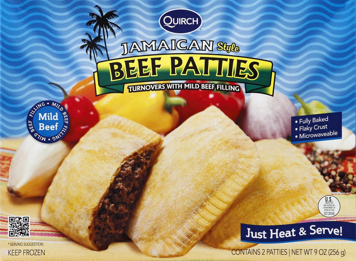 slide 4 of 4, Quirch Beef Patties 2 ea, 2 ct