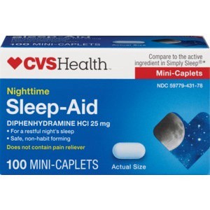 slide 1 of 1, CVS Pharmacy Sleep-Aid 100 ea, 100 ct