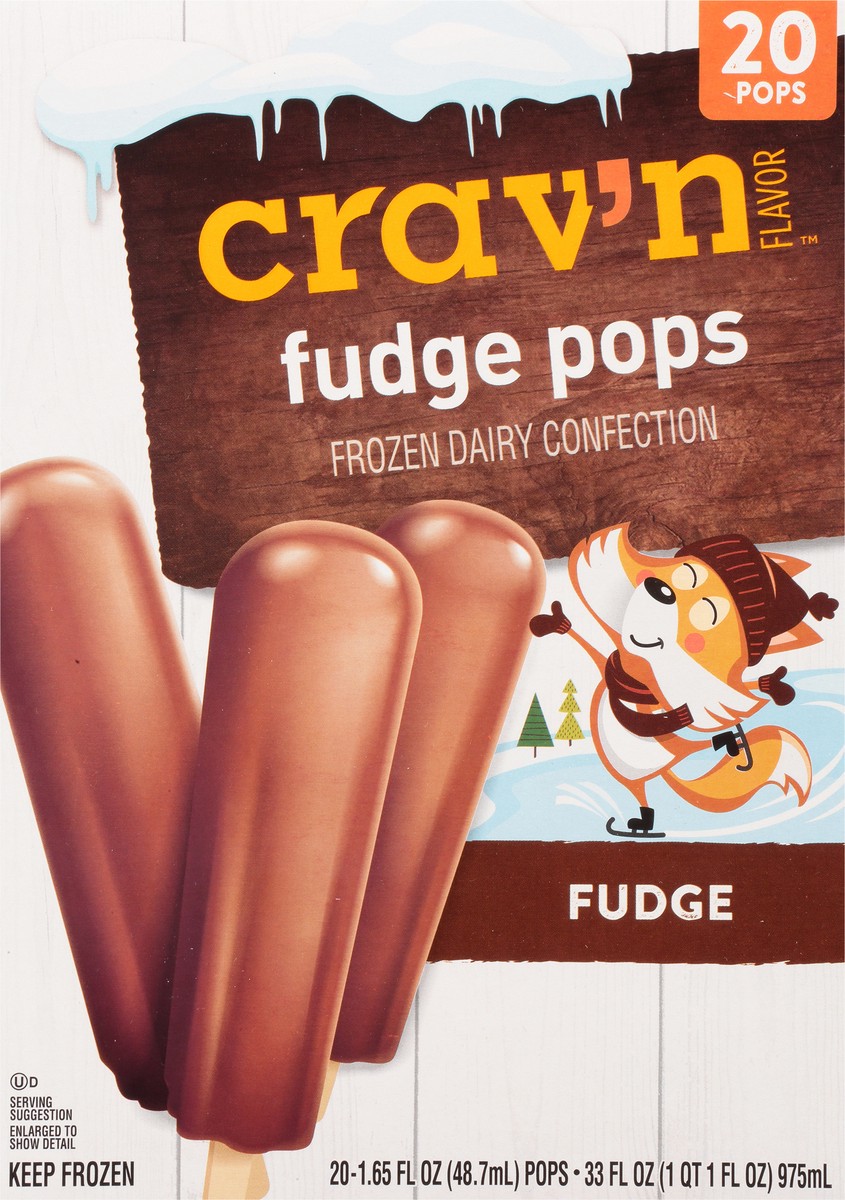 slide 3 of 9, Crav'N Flavor Pops, Fudge, 20 ct