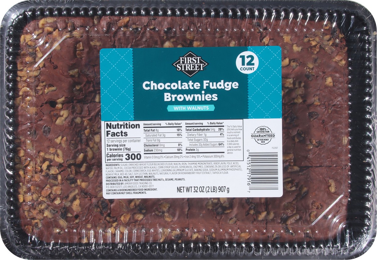 slide 10 of 14, First Street Fudge Brownies, 32 oz