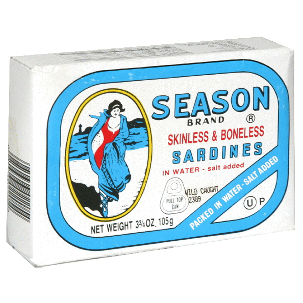 slide 1 of 1, Season Brands Skinless Boneless Sardines In Water, 3.75 oz