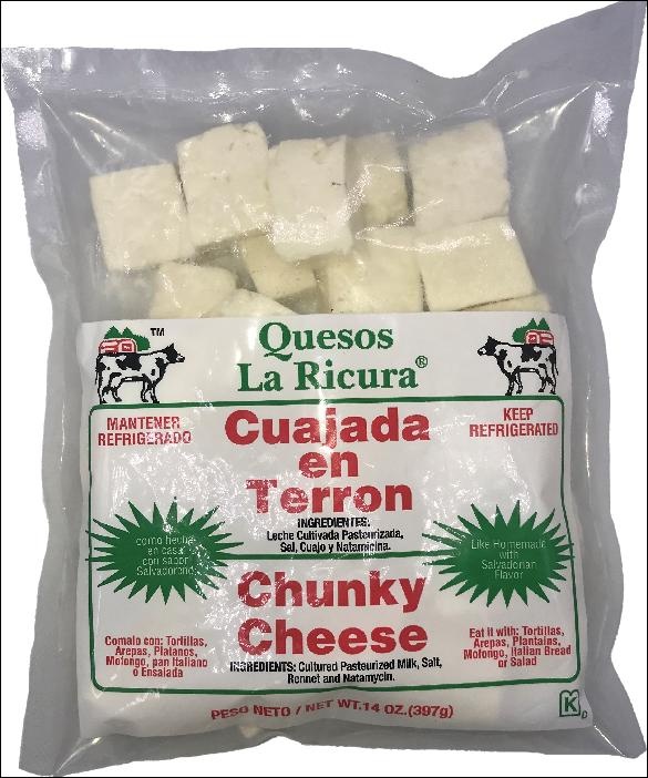 slide 1 of 1, La Ricura Chunky Cheese, 14 oz