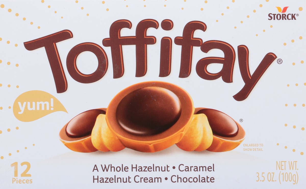 slide 6 of 9, Toffifay Hazelnut Chocolate Caramel Candy Box - 12ct/3.5oz, 3.5 oz