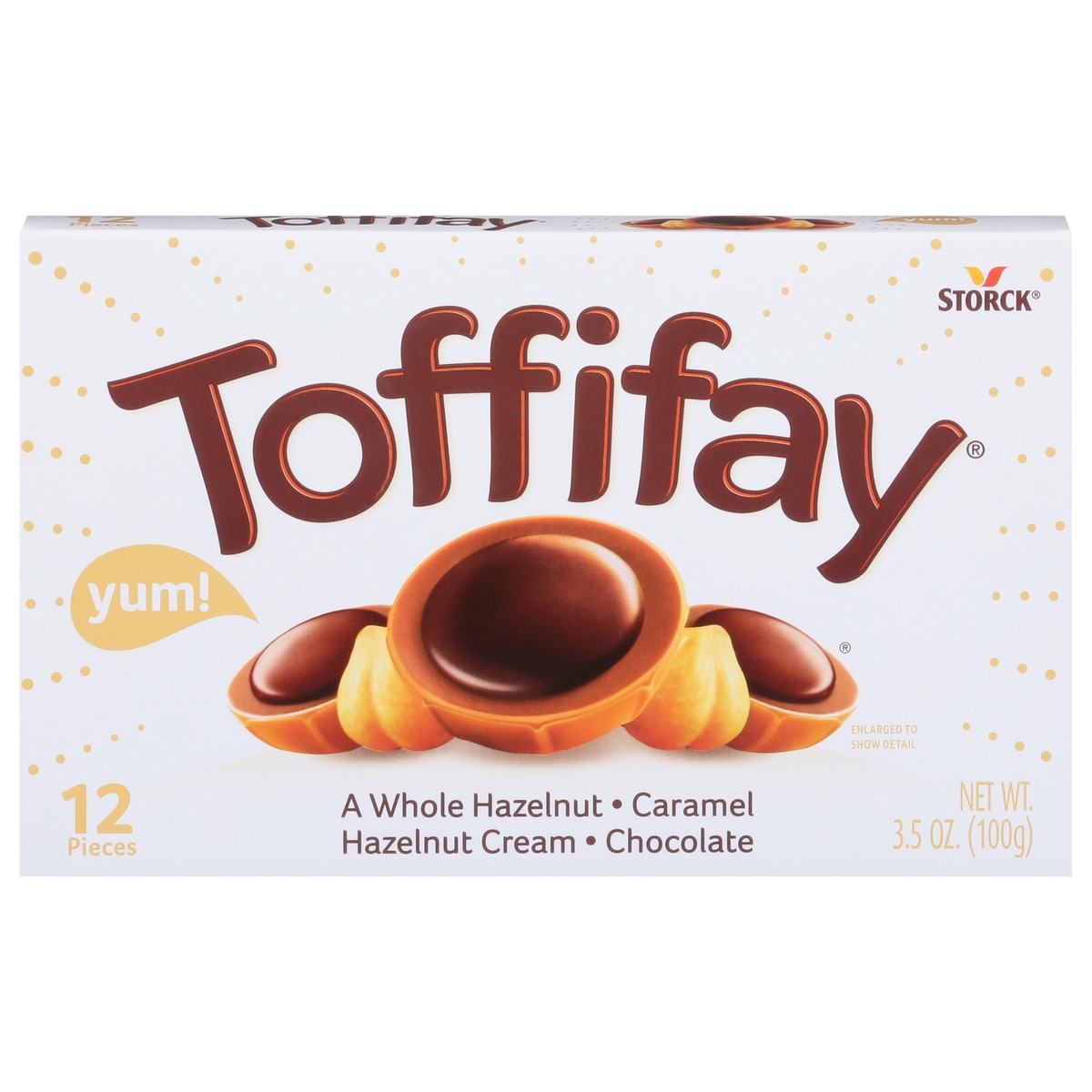 slide 1 of 9, Toffifay Hazelnut Chocolate Caramel Candy Box - 12ct/3.5oz, 3.5 oz